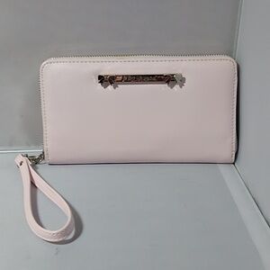 Betsey Johnson brand blush pink wristlet